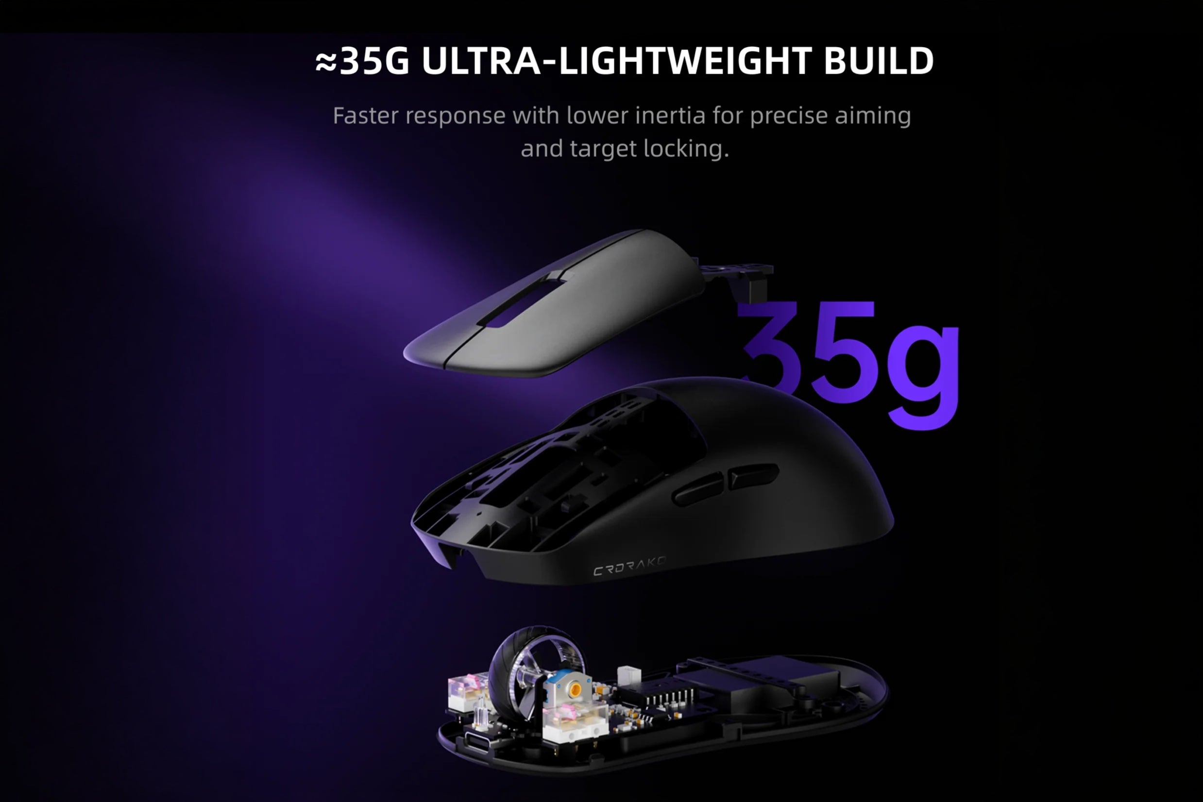 CRDRAKO KO-ONE 8K Kablosuz Oyuncu Mouse | Aimgears